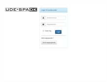 Tablet Screenshot of kundecenter.udespa.dk